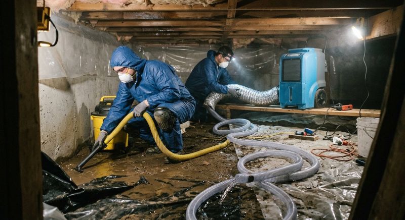 Crawlspace Water Restoration in Mesa, AZ