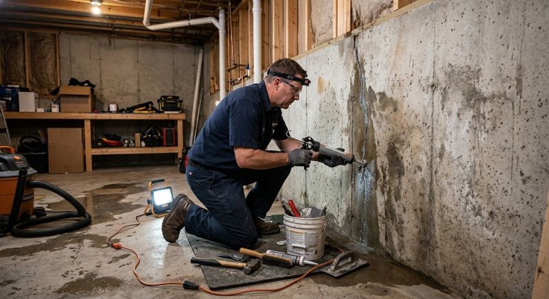 Leaking Basement Repair in Fredericksburg, VA